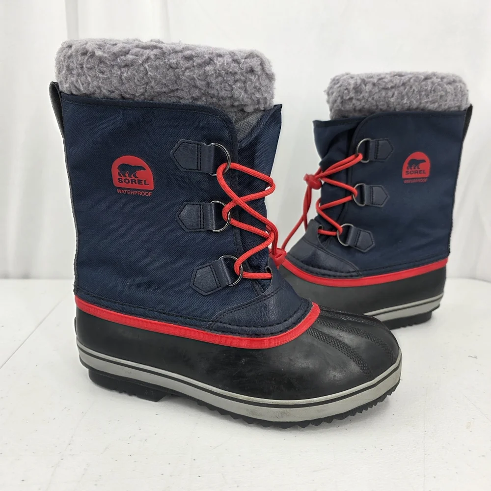 Sorel Yoot Pac Waterproof Snow Boot Youth Size 6 Womens‎ 7.5 Blue NY1879-464 EUC